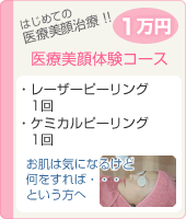 初回医療美顔体験コース